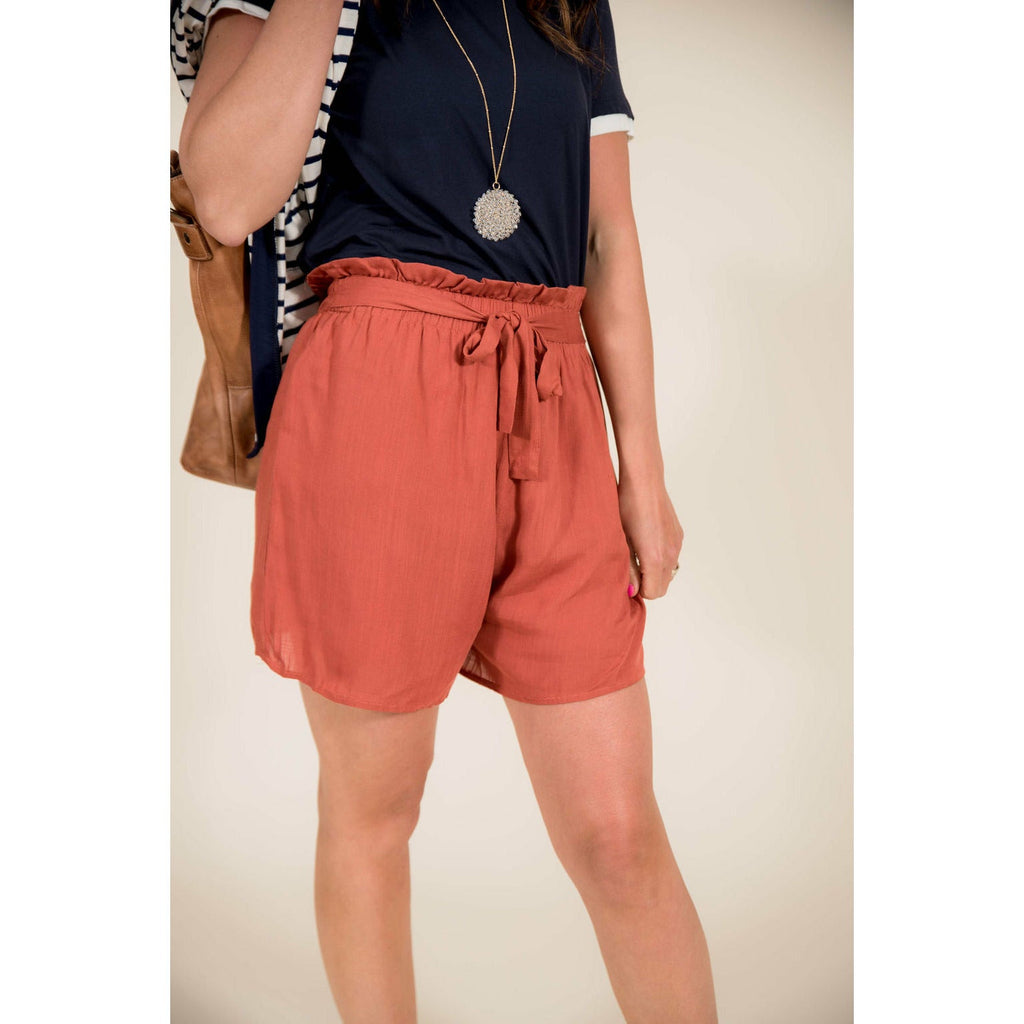 Tie Waisted Shorts - Betsey's Boutique Shop