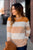 Knit Mixed Blocked Sweater - Betsey's Boutique Shop -