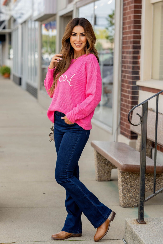 Local Stitched Sweater - Betsey's Boutique Shop -