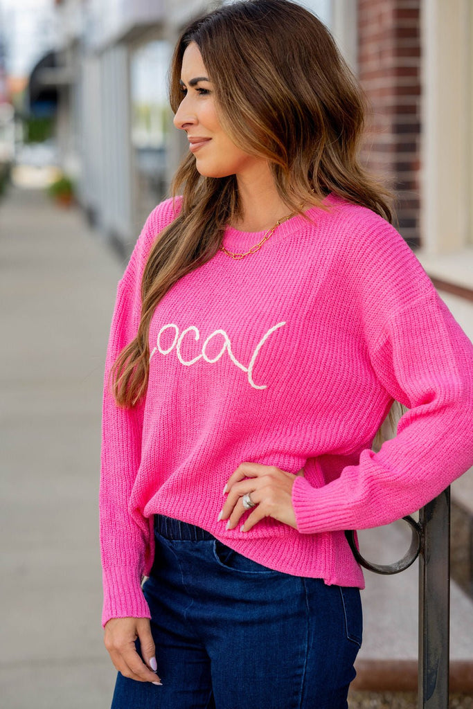 Local Stitched Sweater - Betsey's Boutique Shop -