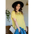 Ruffle Off The Shoulder - Pale Yellow
