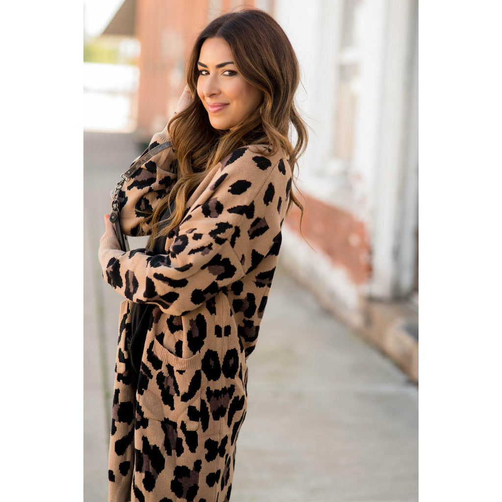 Safari Ready Leopard Tunic Cardigan - Betsey's Boutique Shop