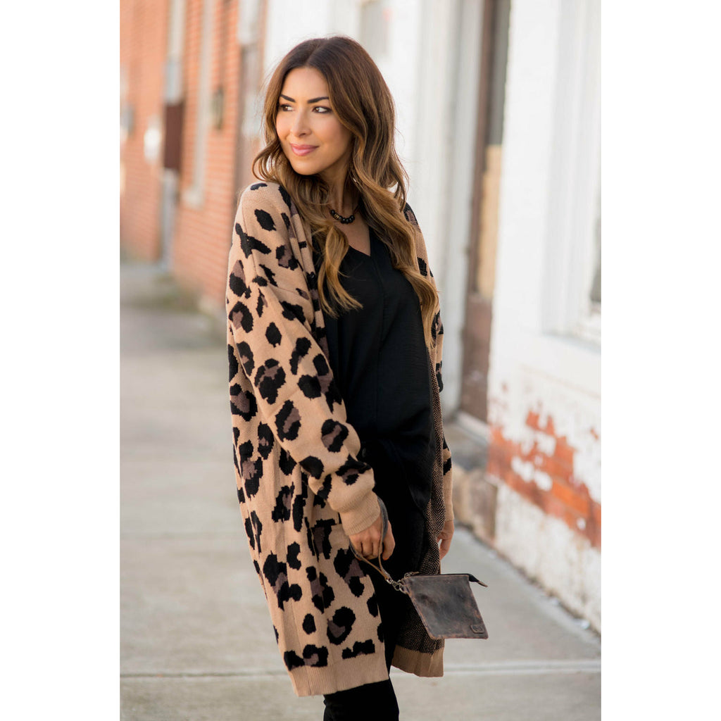 Safari Ready Leopard Tunic Cardigan - Betsey's Boutique Shop