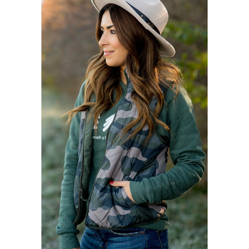 Camo Vest - Betsey's Boutique Shop