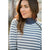 Thick Striped Side Zip Wrap Sweatshirt - Betsey's Boutique Shop