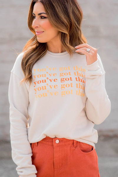 You've Got This Cascading Graphic Crewneck