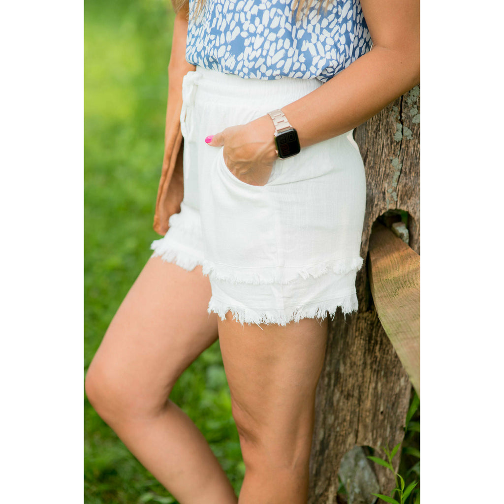 Double Fringe Shorts - Betsey's Boutique Shop