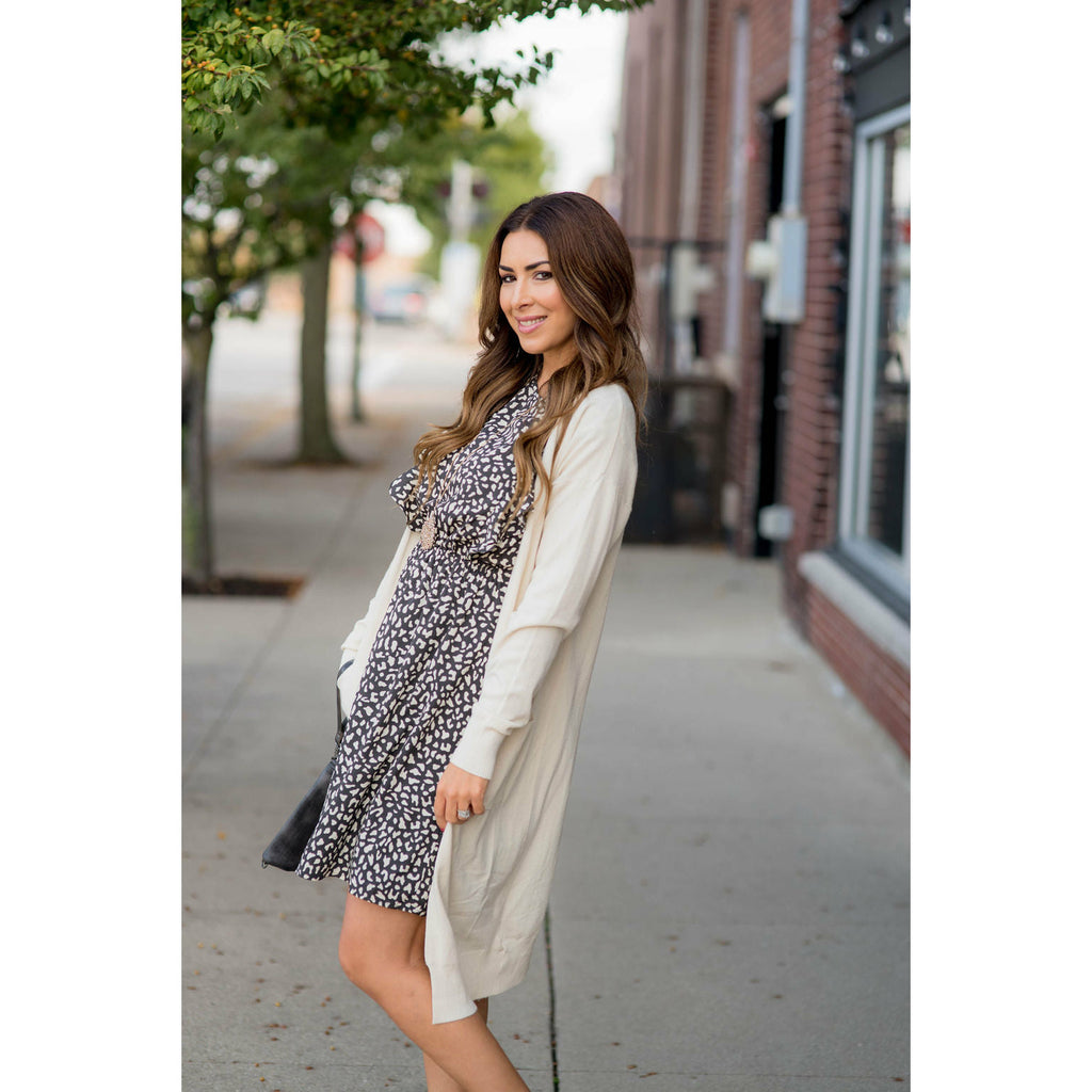 Chic & Classy Cheetah Ruffle Sleeve Dress - Betsey's Boutique Shop