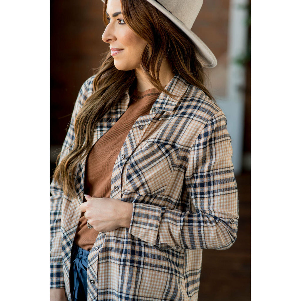 Rockin' Plaid Button Up - Betsey's Boutique Shop