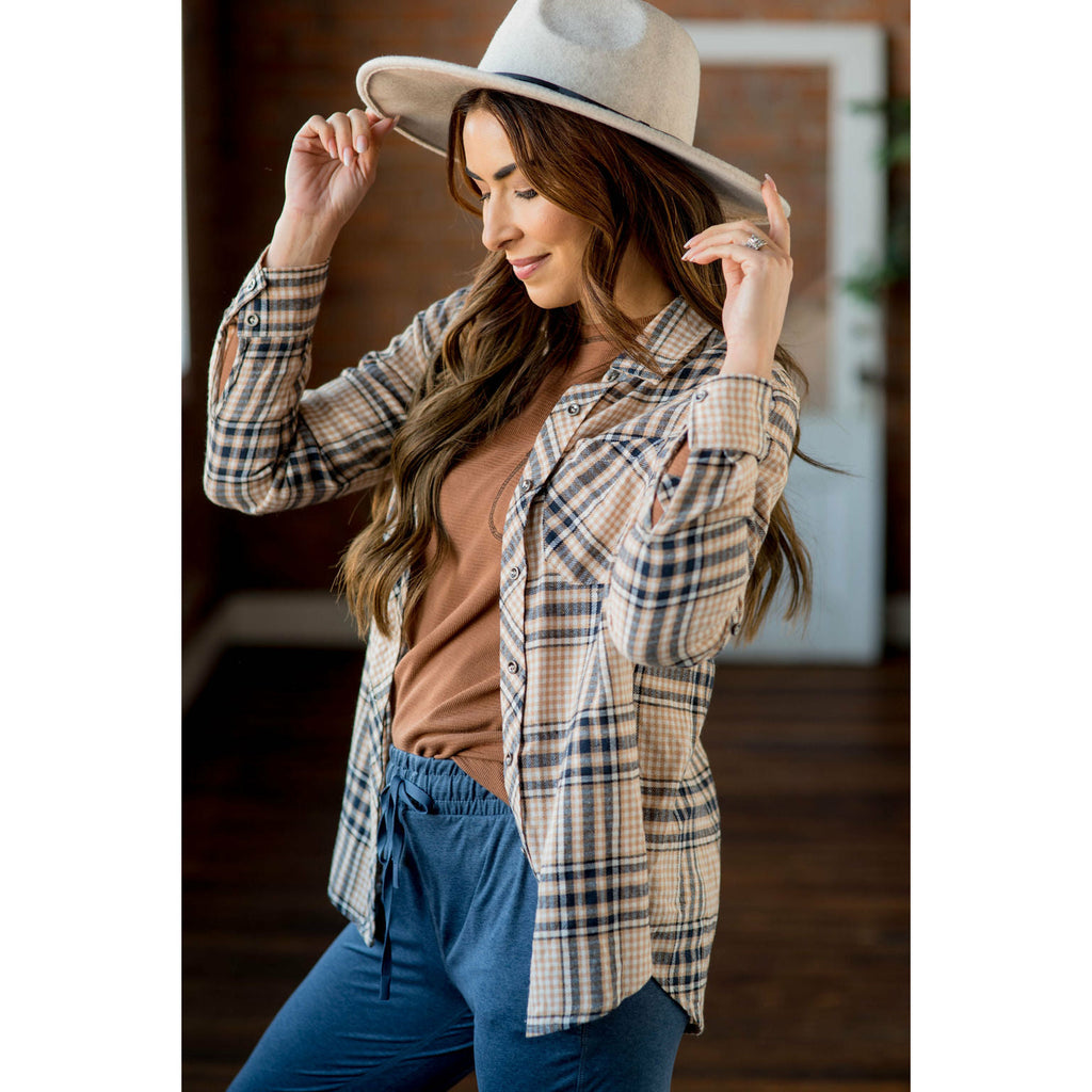 Rockin' Plaid Button Up - Betsey's Boutique Shop