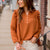 Ruched Ruffle Shoulder Blouse