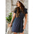 Stripe Ruffle Accent Dress - Betsey's Boutique Shop - Dresses