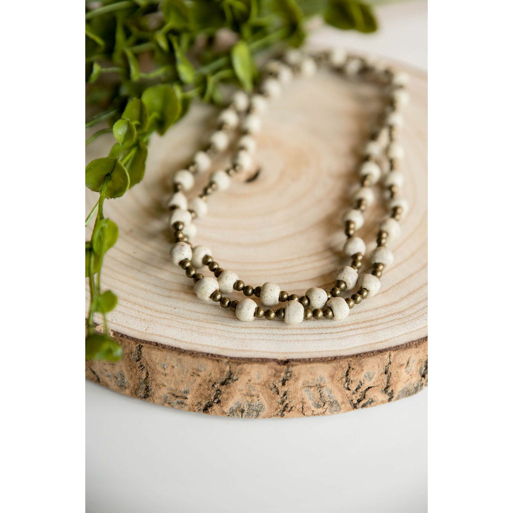 Bel Koz Long Clay Necklace - Betsey's Boutique Shop