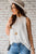 Solid Ruffle Trim Basic Tank - Betsey's Boutique Shop -