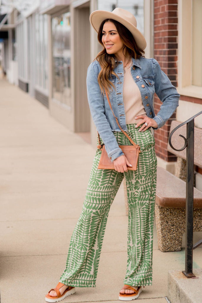 Tropics Drawstring Pants - Betsey's Boutique Shop -