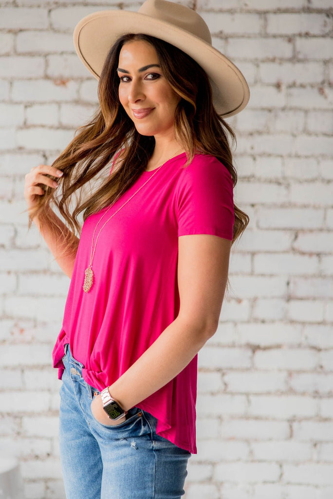 Basic Bamboo Tee - Betsey's Boutique Shop - Shirts & Tops