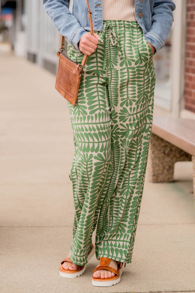 Tropics Drawstring Pants - Betsey's Boutique Shop -