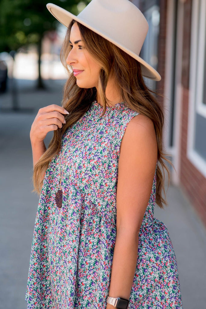 Mini Blooms Peplum Tank - Betsey's Boutique Shop