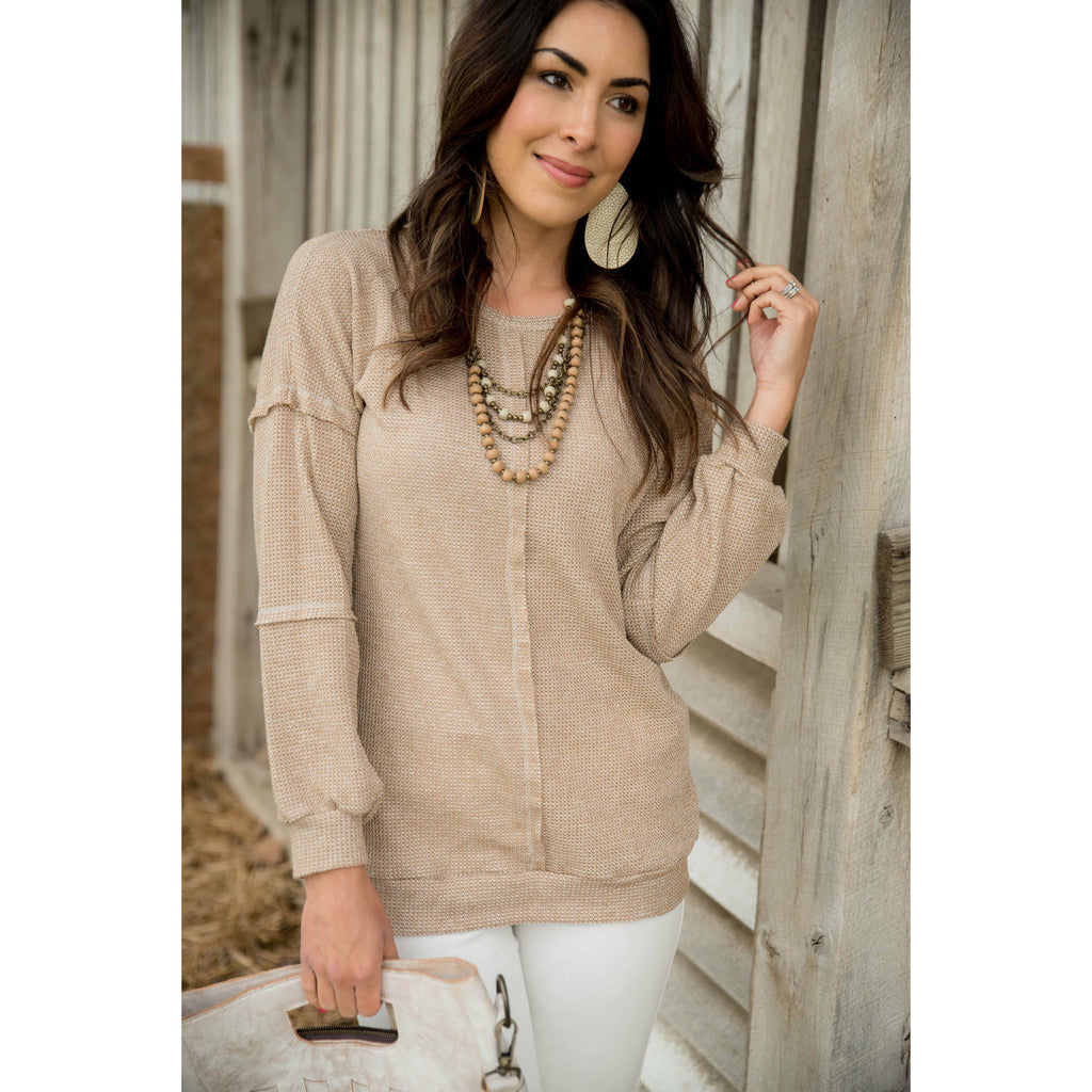 Lightweight Slub Sweater - Betsey's Boutique Shop - Outerwear