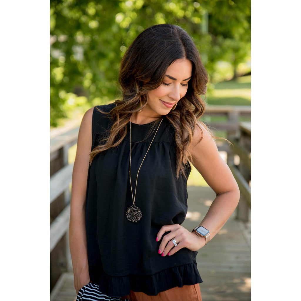 Ruffle Back Tank - Betsey's Boutique Shop