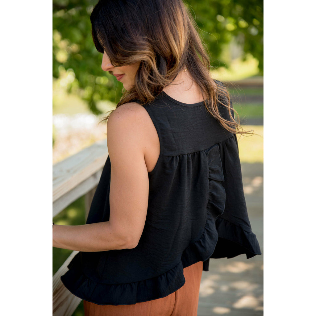 Ruffle Back Tank - Betsey's Boutique Shop