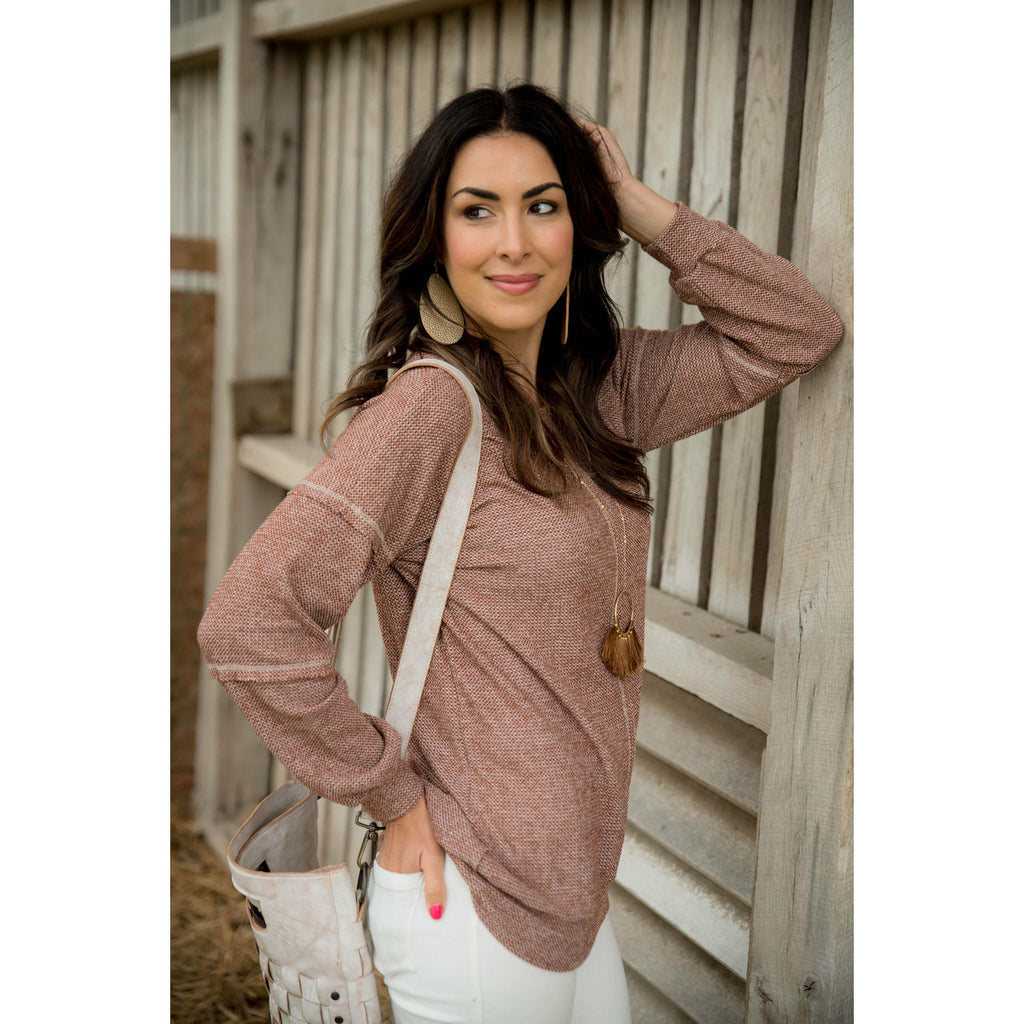 Lightweight Slub Sweater - Betsey's Boutique Shop - Outerwear