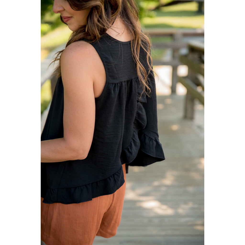 Ruffle Back Tank - Betsey's Boutique Shop