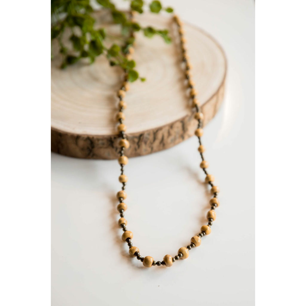 Bel Koz Long Clay Necklace - Betsey's Boutique Shop