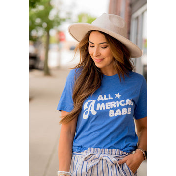 All American Babe Graphic Tee - Betsey's Boutique Shop