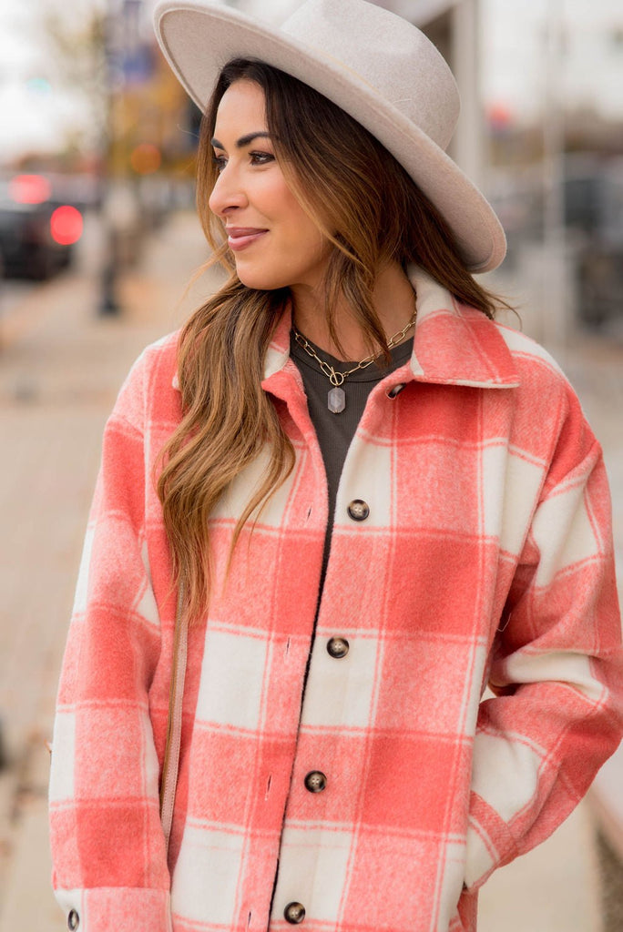 Daydreamer Plaid Shacket - Betsey's Boutique Shop