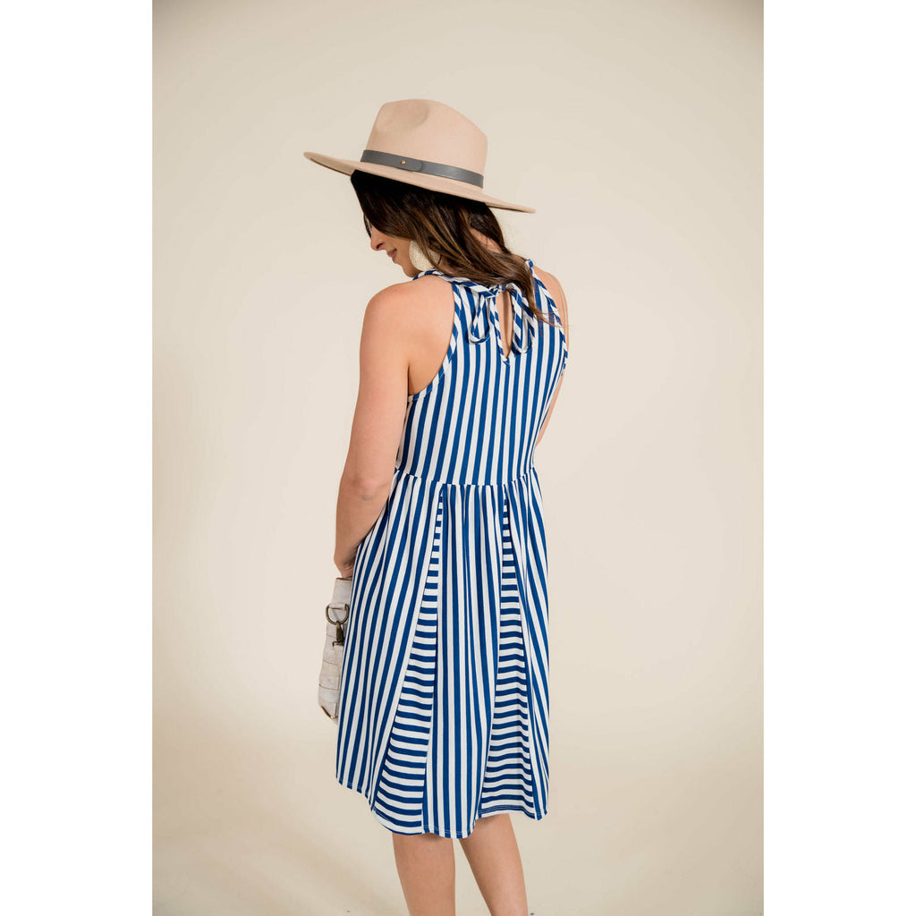 Chevron Halter Dress - Betsey's Boutique Shop