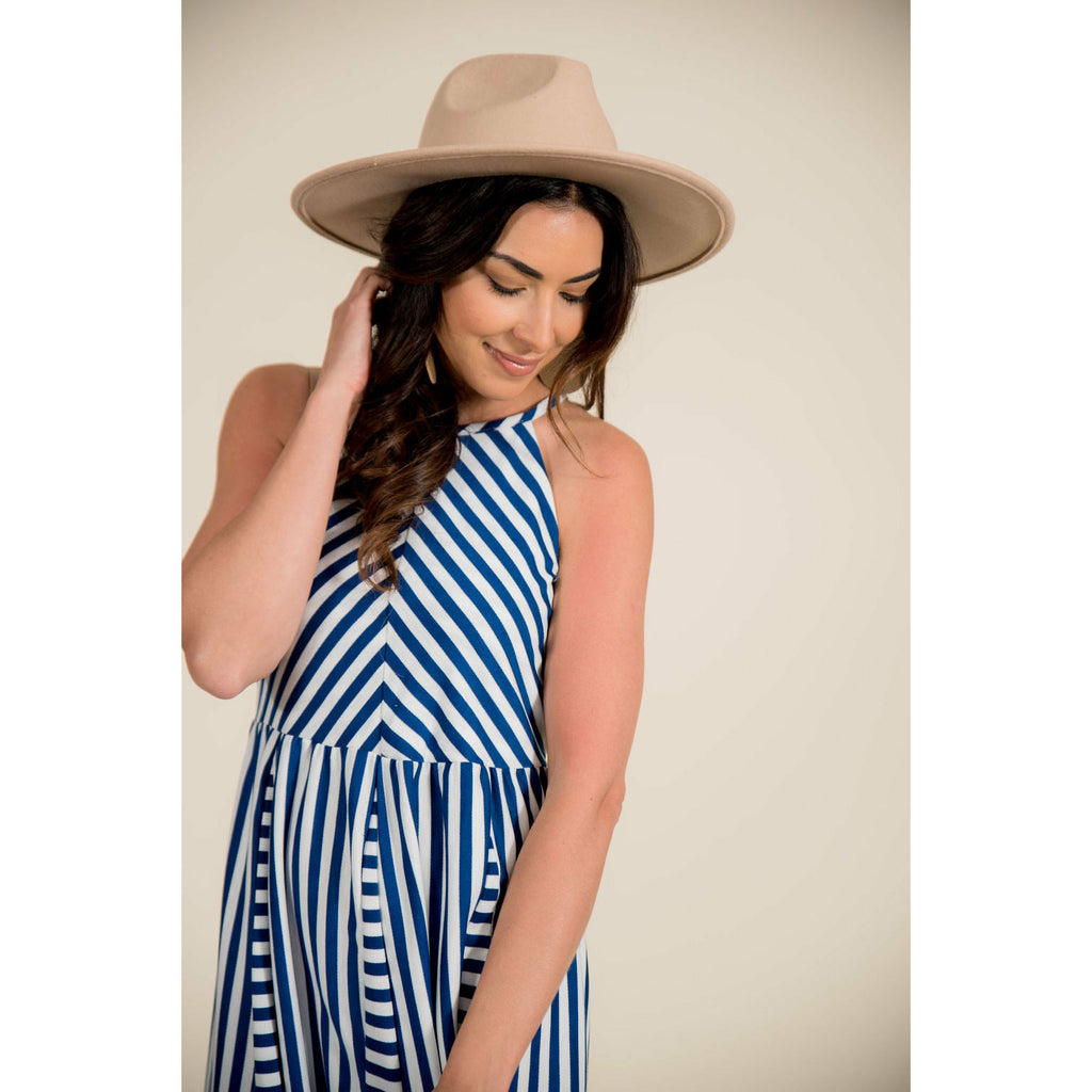 Chevron Halter Dress - Betsey's Boutique Shop