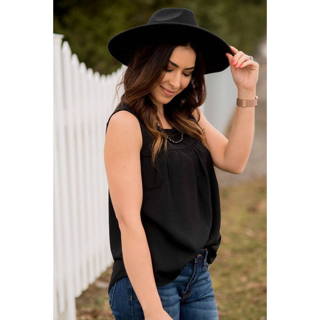 Slit Blouse Tank - Betsey's Boutique Shop