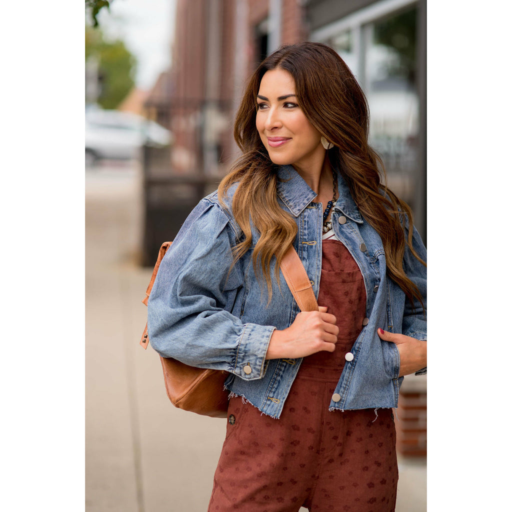 Acid Wash Denim Jacket - Betsey's Boutique Shop