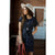 Short Sleeve Feather Speckled Tie Dress - Betsey's Boutique Shop - Dresses