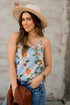 Blossoming Thin Strapped Tank