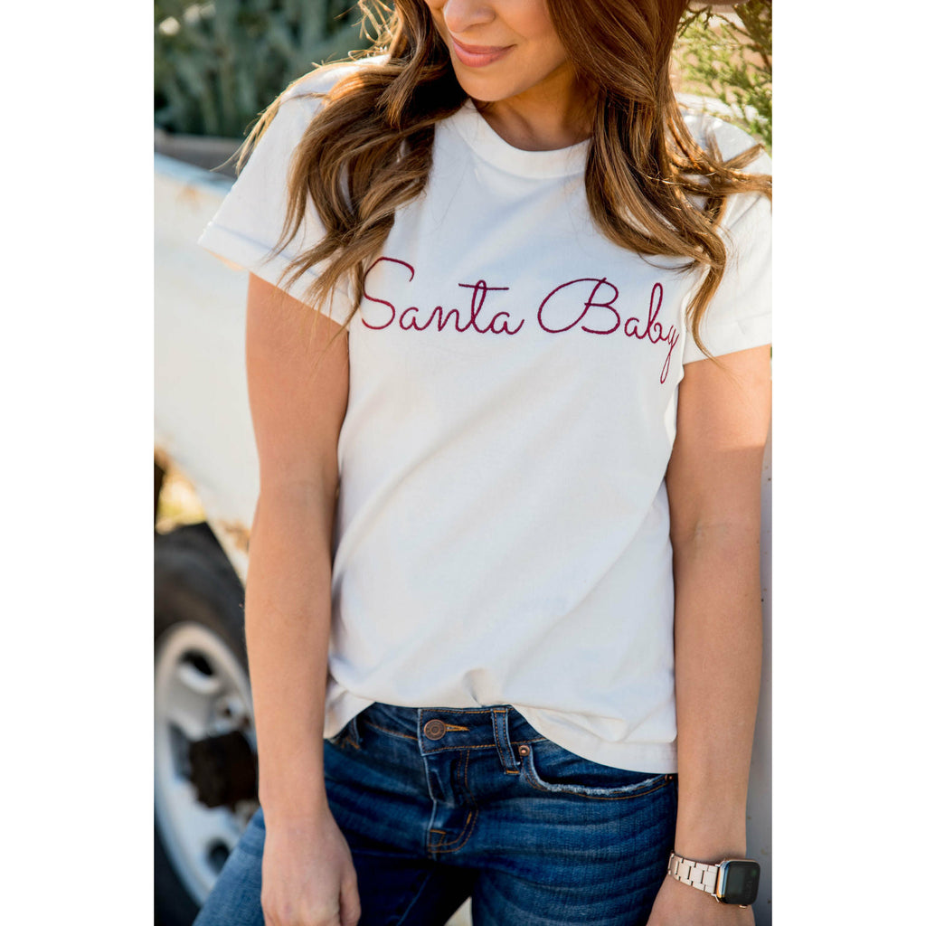 Santa Baby Graphic Tee - Betsey's Boutique Shop