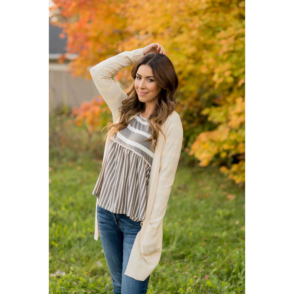 Simple Knit Cardigan - Betsey's Boutique Shop