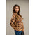 V Neck Lavish Leopard Sweater - Betsey's Boutique Shop - Outerwear