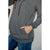 Betsey's Leather Accented Hoodie - Betsey's Boutique Shop - Shirts & Tops