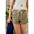 Rope Drawstring Cuffed Shorts - Betsey's Boutique Shop