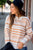 Assorted Stripes Ribbed Trimmed Sweater - Betsey's Boutique Shop -