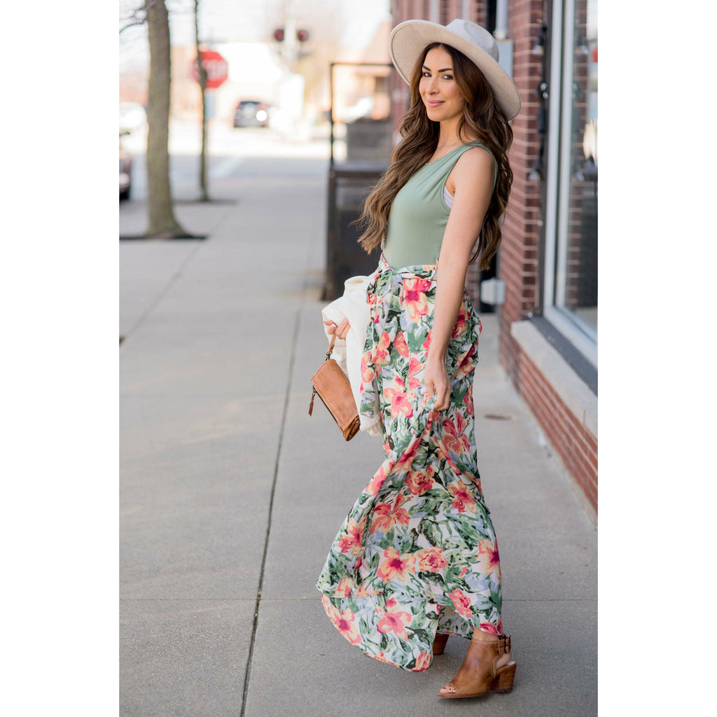 Tank Floral Bottom Maxi - Betsey's Boutique Shop