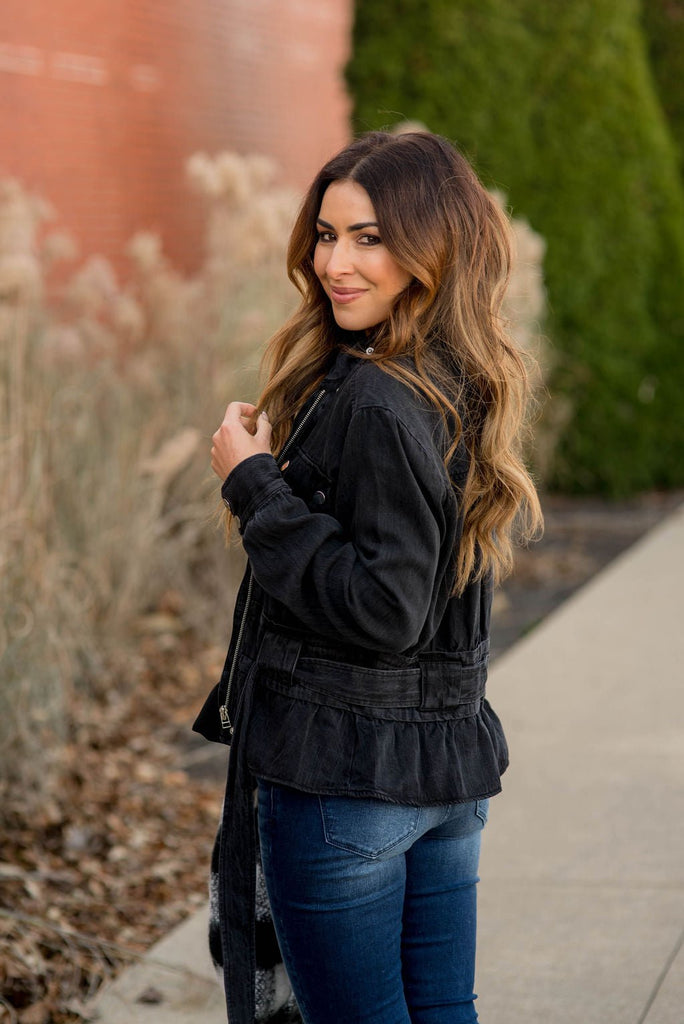 Belted Jacket - Betsey's Boutique Shop -