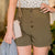 Four Button Paper Bag Shorts