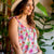 Painted Peonies Flutter Trim Tank