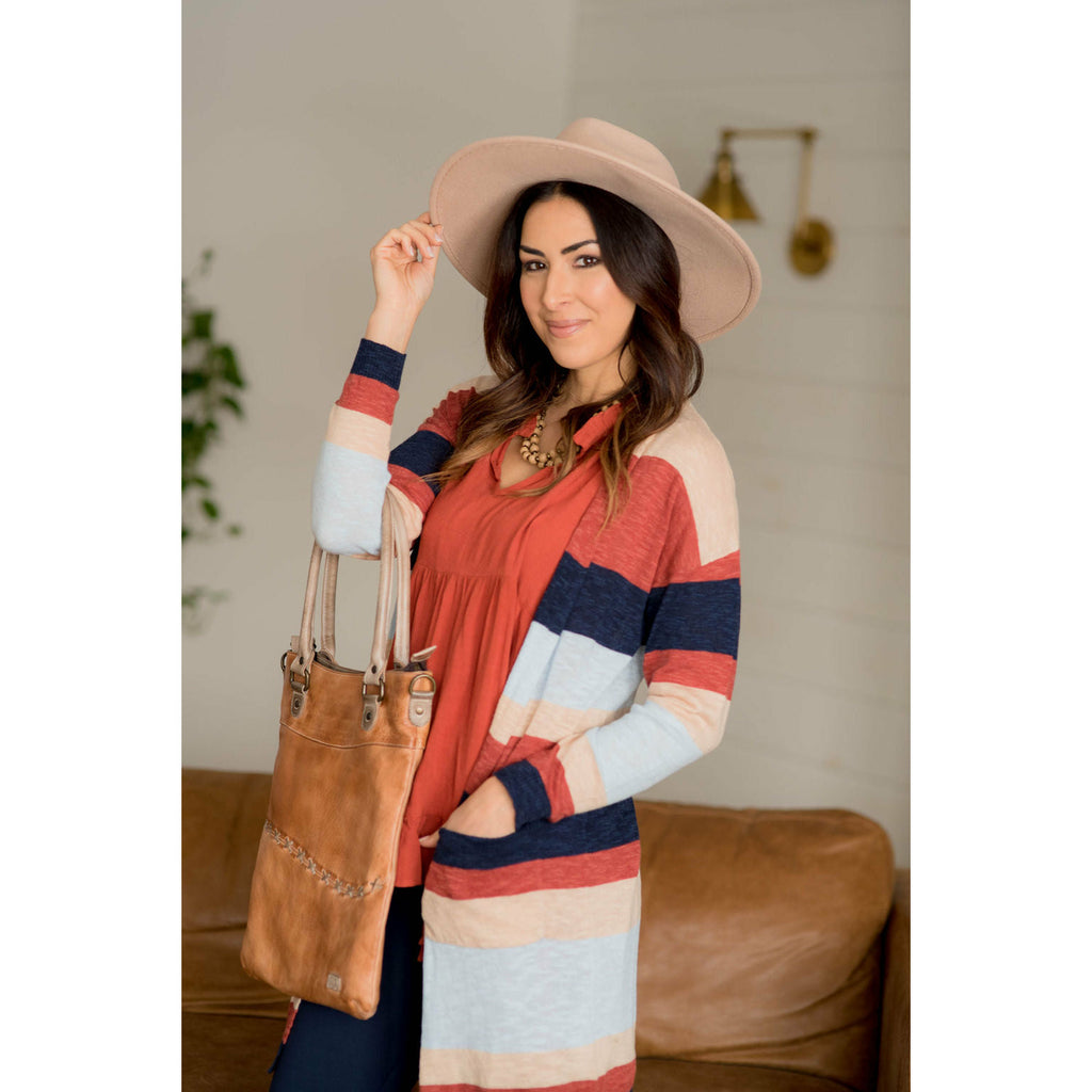 Striped Tissue Cardigan - Betsey's Boutique Shop