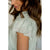Mini Dot Ruffle Short Sleeve Blouse - Betsey's Boutique Shop - Shirts & Tops