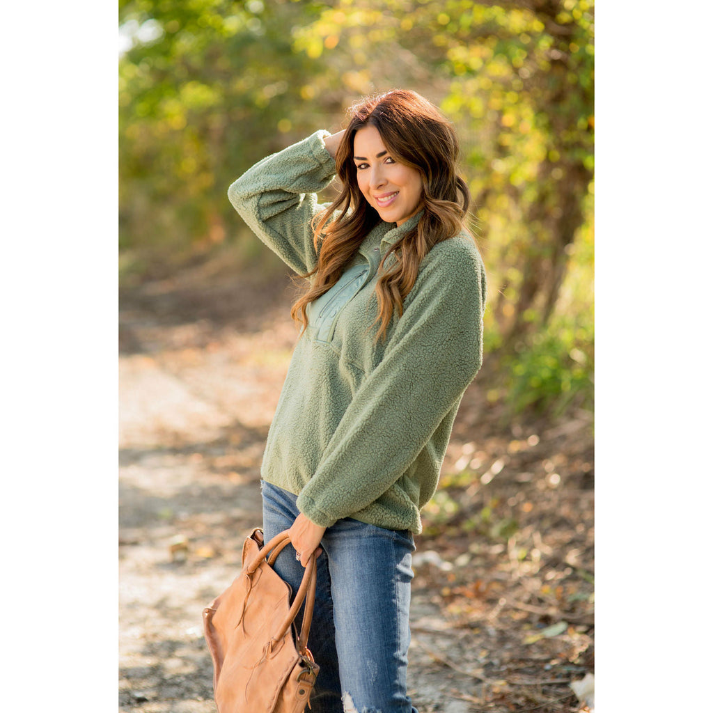 Sherpa Soft Pullover - Betsey's Boutique Shop