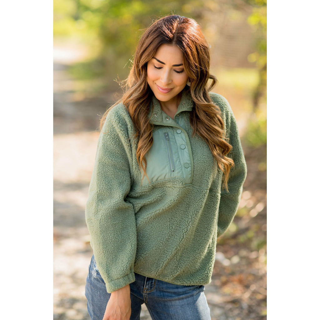 Sherpa Soft Pullover - Betsey's Boutique Shop